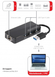 Club 3D USB 3.0 3-Port Hub mit Gigabit Ethernet