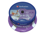 Verbatim - 25er Spindel DVD+R Double Layer, bedruckbar