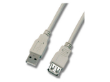USB Kabel Verlängerung S/B A->A 1,8m grau USB2.0