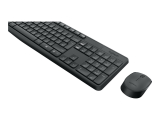 Logitech MK235 Tastatur-und-Maus-Set schwarz US